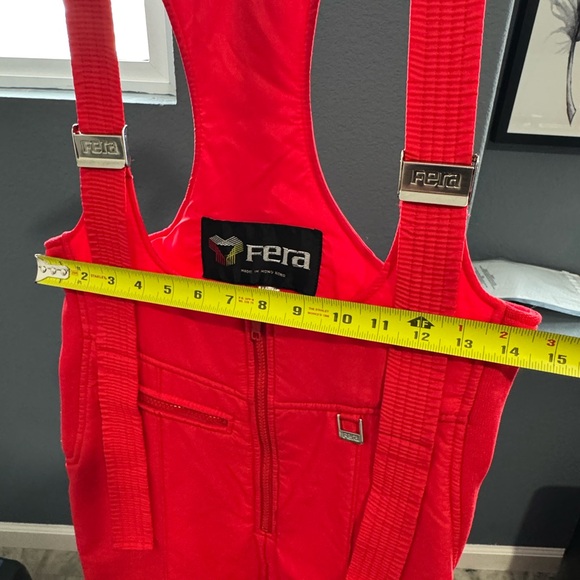 Fera Women's Vintage Red Insulated Snowsuit Sz 10 (M) - Picture 6 of 9